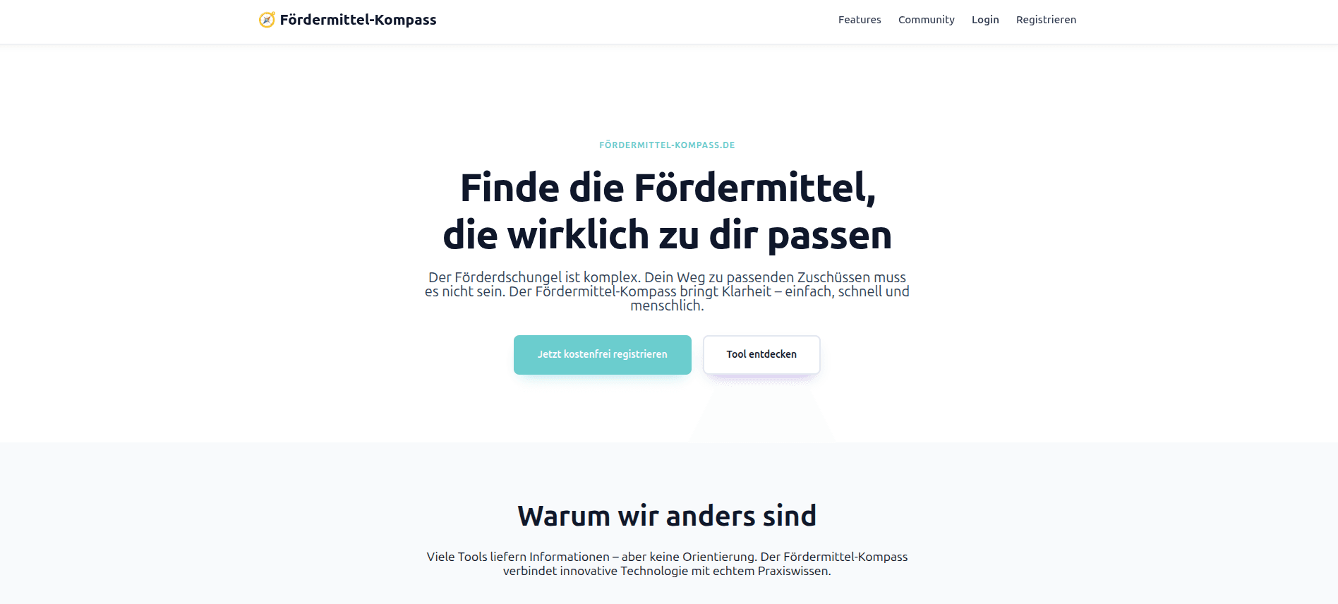 Fördermittel Kompass