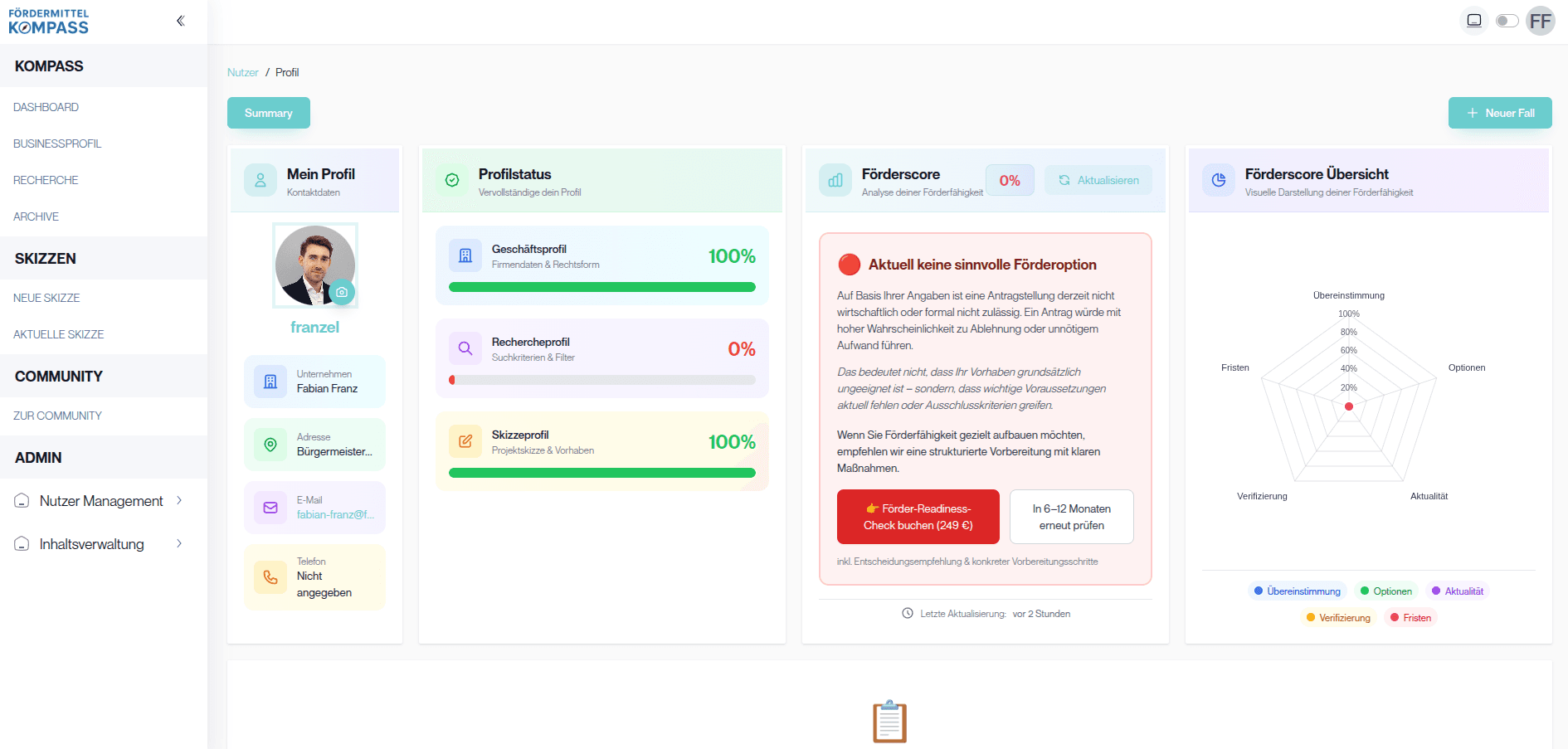 Fördermittel Kompass screenshot 2